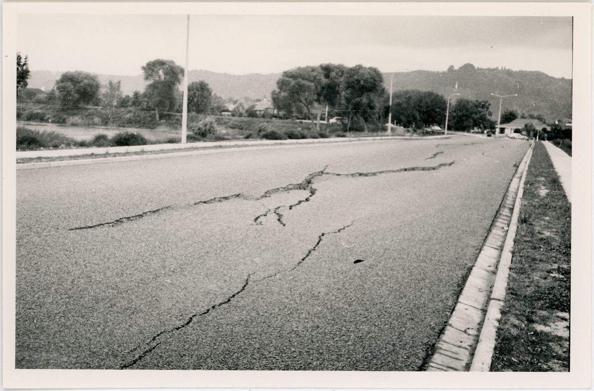 View, Earthquake Damage, Awatapu Whakatāne Museum Collections & Research